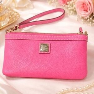 Dooney & Bourke Pink Leather Wristlet